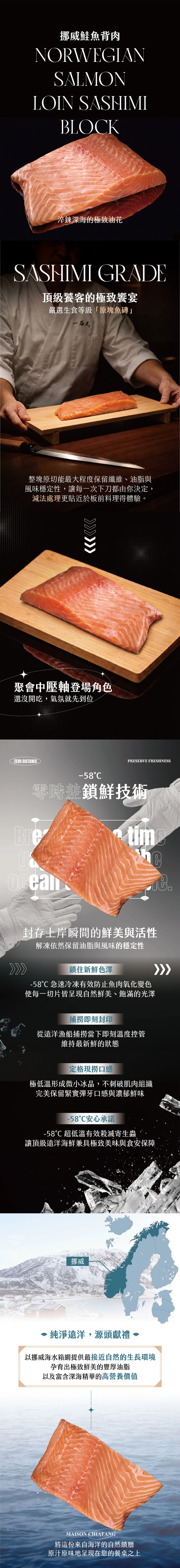 挪威特級生食級鮭魚嘉舫品牌商品說明圖1